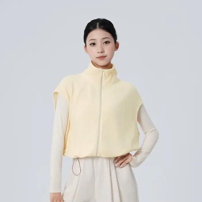 Femmes polaire sport chaud Ballet gilet veste adulte automne