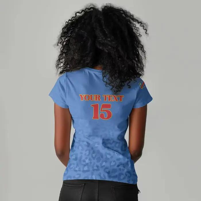 Sweat-shirt bleu pour femmes de la République démocratique du Congo