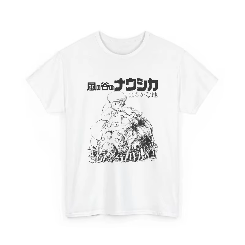 T-shirt Nausicaä Manga Art, haut graphique Hayao Miyazaki Ohm, t-shirt d'été ample et respirant pour hommes et femmes