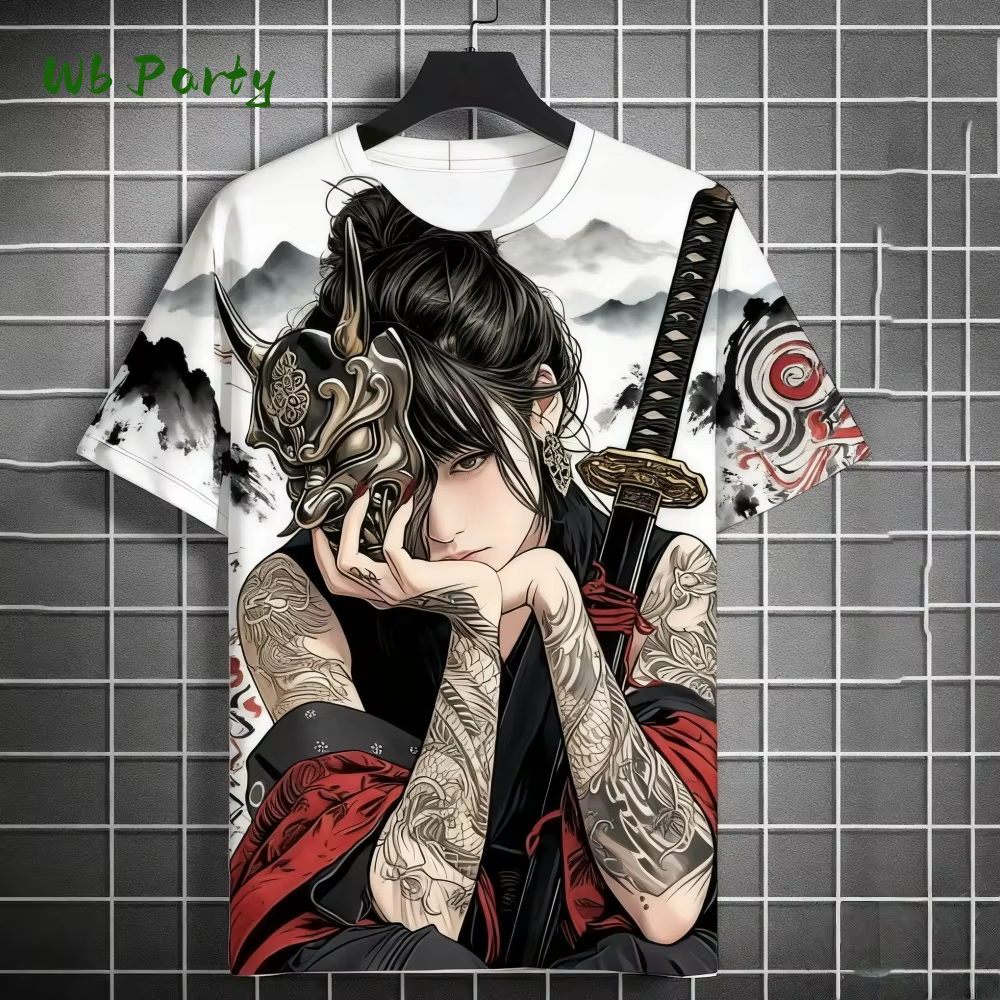 Manga fille impression T-Shirt japonais impression 3D haut personnalité Anime T-Shirt hommes femmes surdimensionné hommes T-Shirt Harajuku vêtements pour hommes