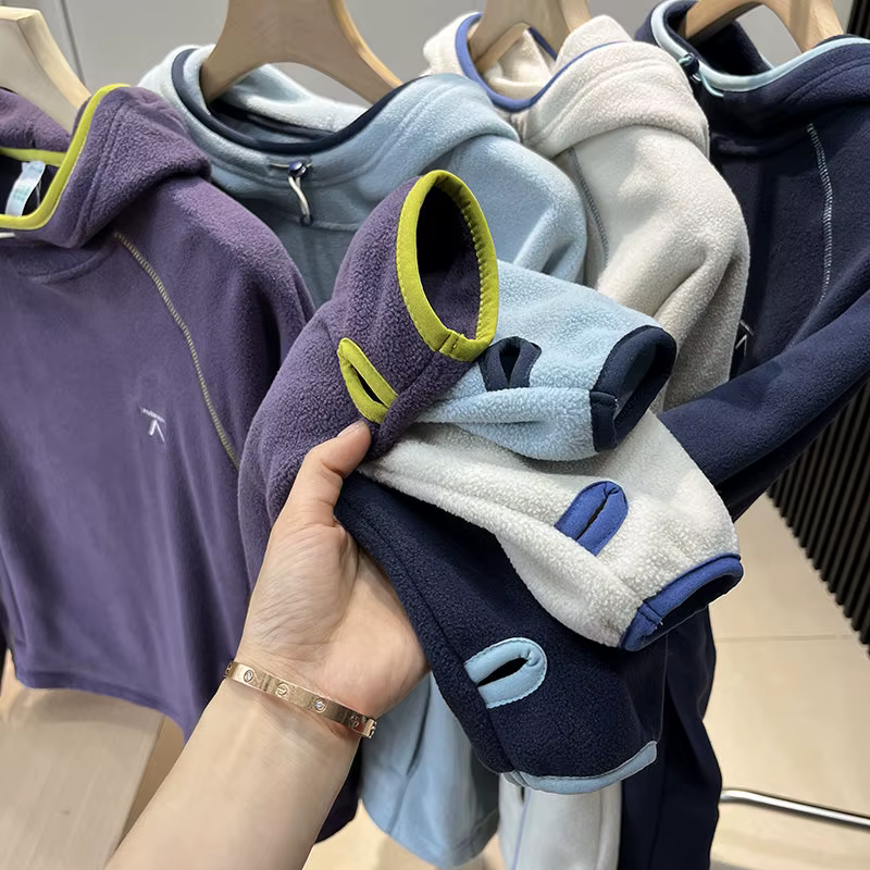 Pullover de sport d'extérieur avec capuche pour l'escalade, la randonnée, le camping, la pêche, haut décontracté et relaxant pour hommes et femmes