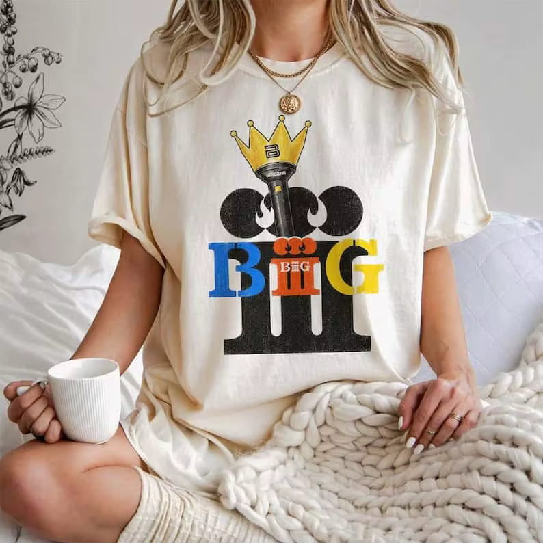 T-shirt imprimé du concert du 20e anniversaire de Bigbang, coupe ample unisexe, manches courtes, article décontracté pour fans de Kpop, hauts en coton.