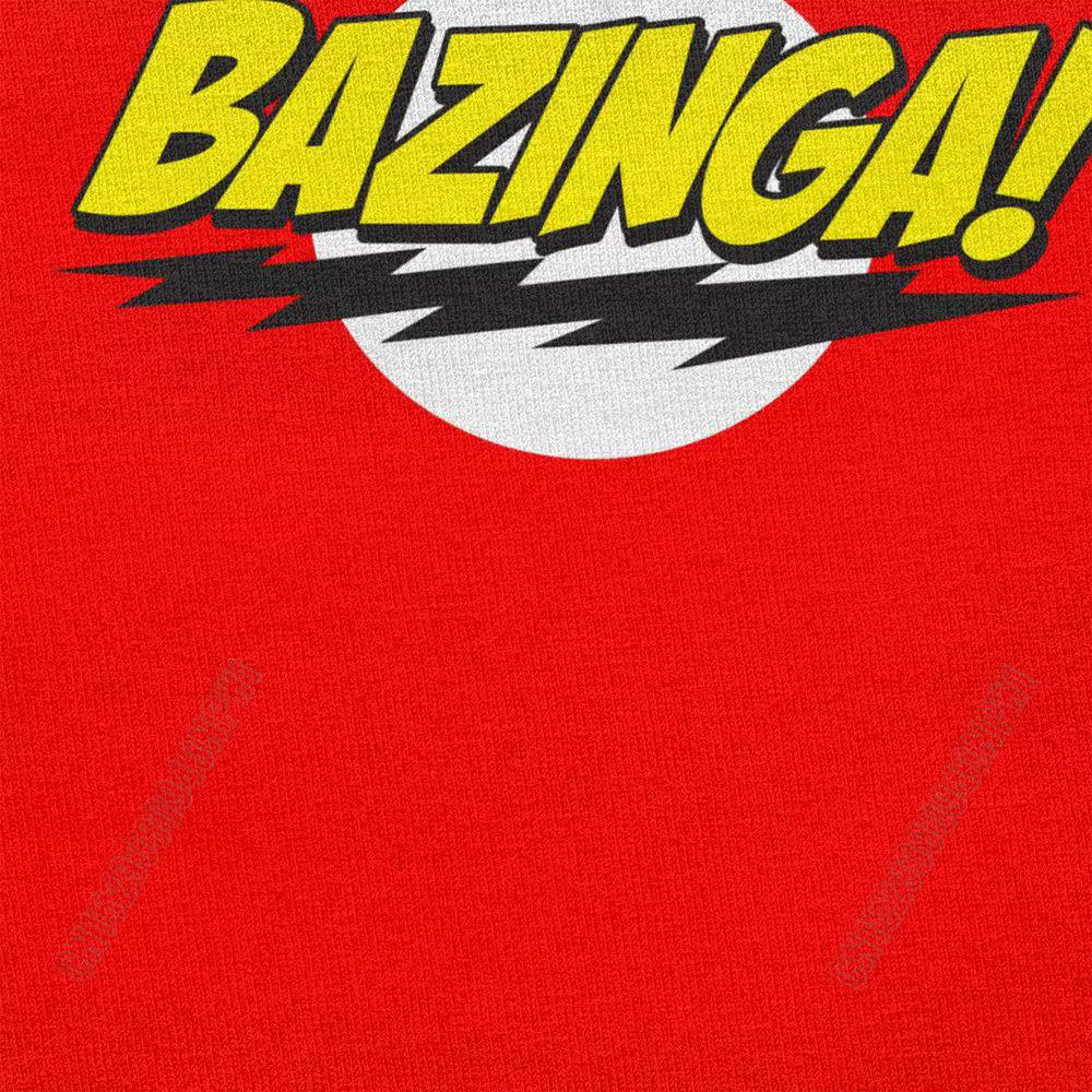 La théorie du Big Bang Bazinga T-Shirt hommes 100% coton beau Sheldon Cooper T-Shirt Geek Tbbt T-Shirt hauts Merch cadeau