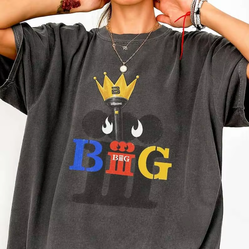T-shirt imprimé du concert du 20e anniversaire de Bigbang, coupe ample unisexe, manches courtes, article décontracté pour fans de Kpop, hauts en coton.